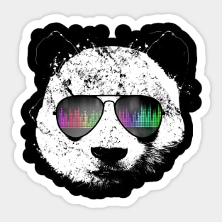 Old School Panda Sticker